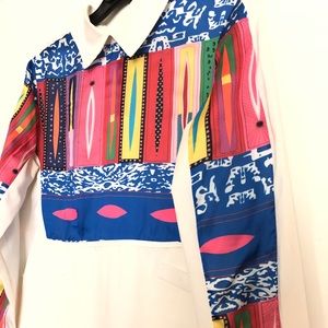 B.J.VIAGGIO COTTON/LYCRA WHITE/MULTI-COLOR